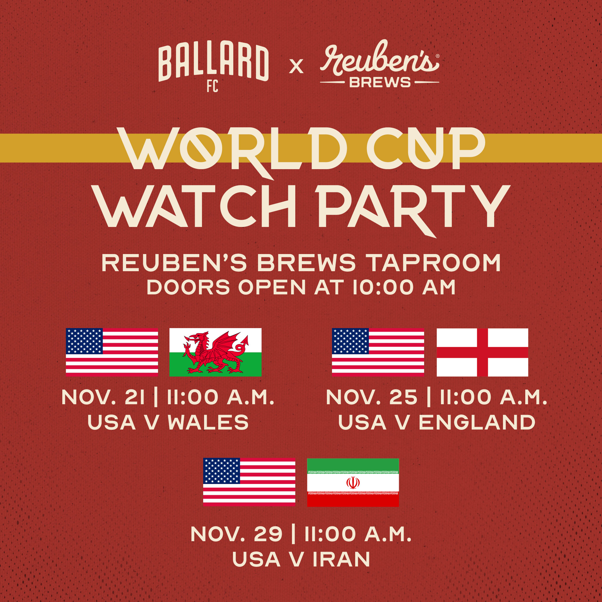 Ballard FC and Reuben's Brews Team Up to Host World Cup Watch Parties featured image