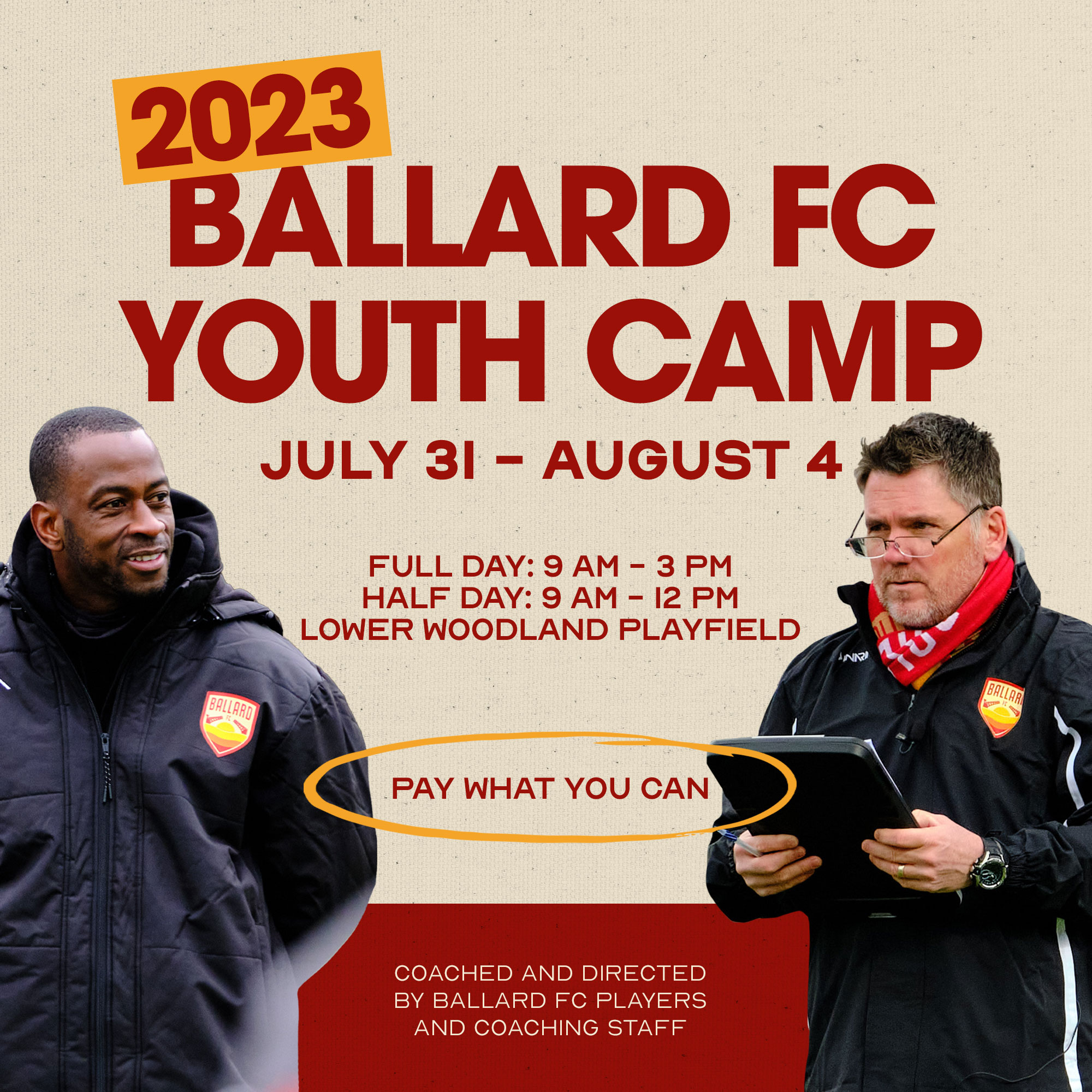 Ballard FC Youth Camp is Now Open! featured image